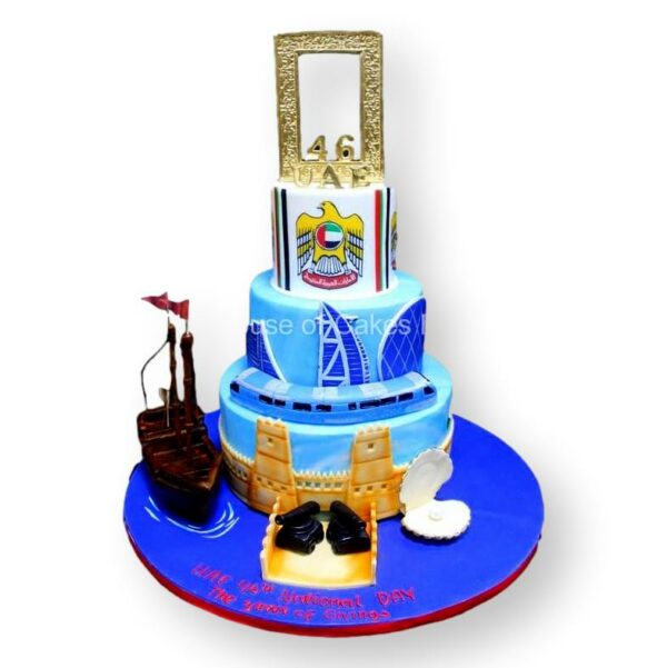 UAE Dubai theme cake 5