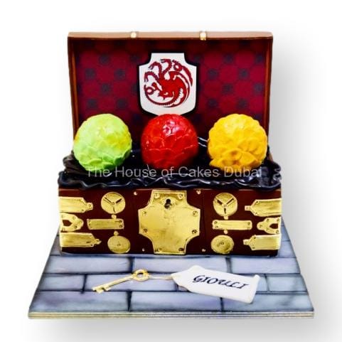 Game of Thrones - dragons eggs box cake