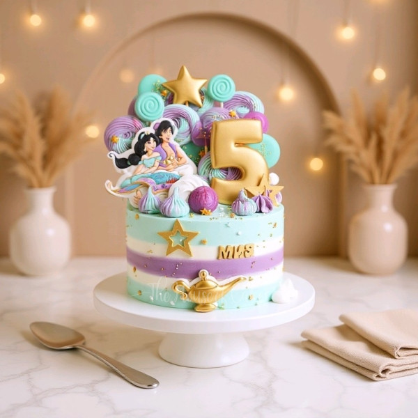 Aladdin and Jasmine cake 3
