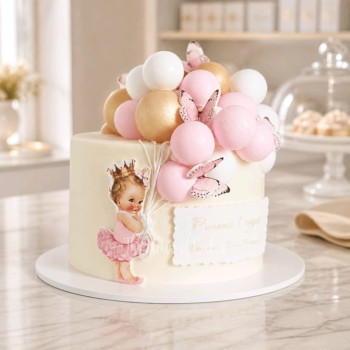 Baby ballerina cake