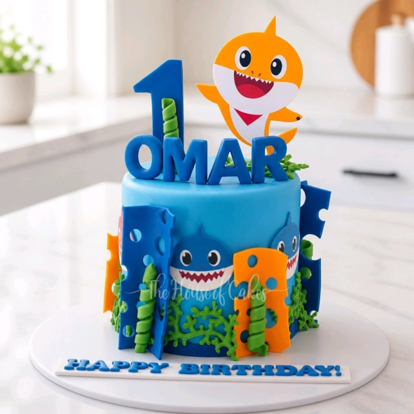 Baby shark cake 4