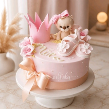 Baby shoes cake 3