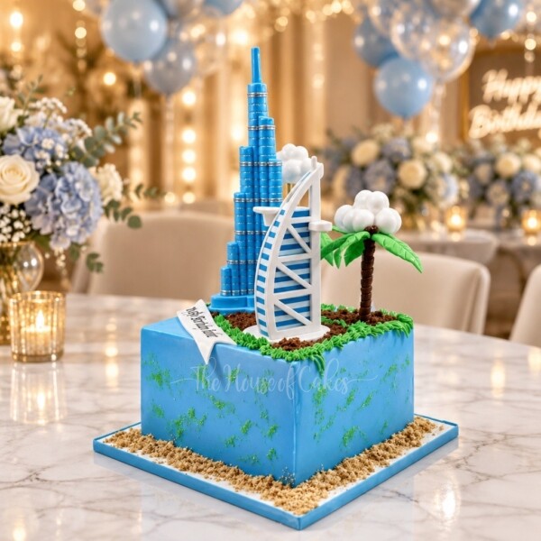 Burj Khalifa and Burj Al Arab Cake