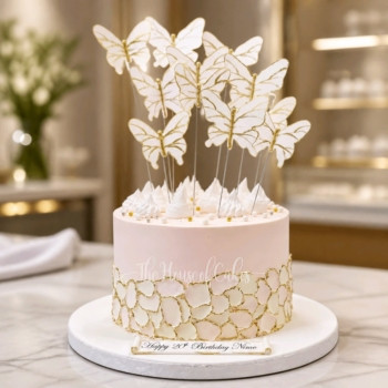 Cake with butterflies 4