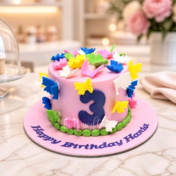Cake with butterflies 5