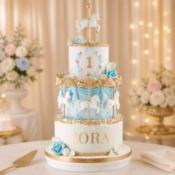 Carousel cake 1