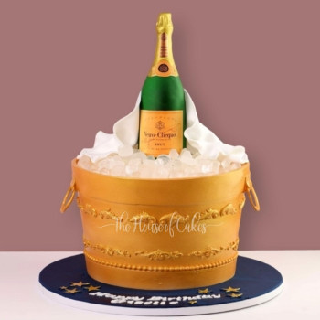 Champagne Bottle Cake