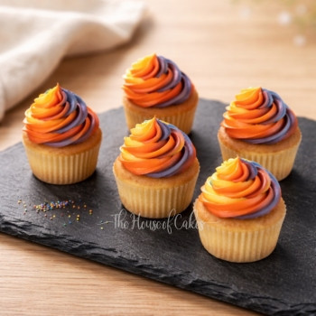 Cupcakes with rainbow icing