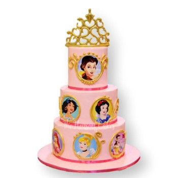 disney princesses cake