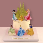 Disney princesses cake