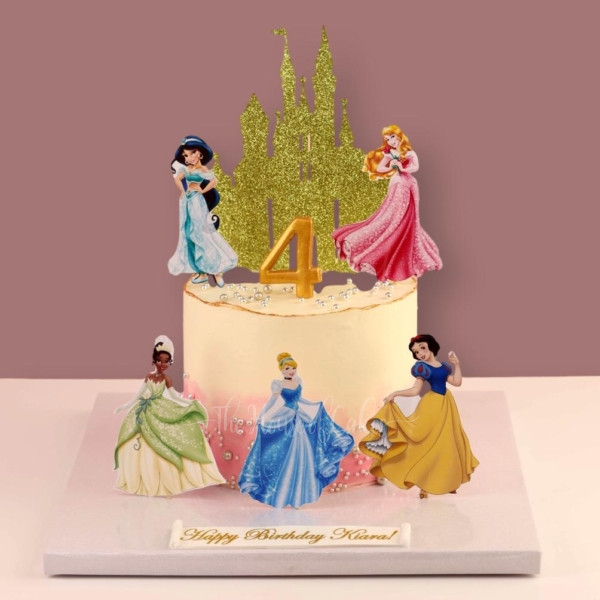 Disney princesses cake