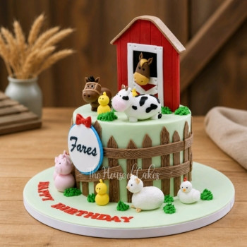 Farm animals cake 14