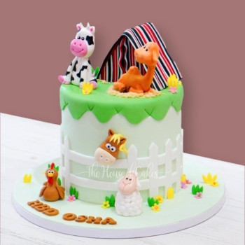 farm animals cake
