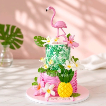 Flamingo cake 2