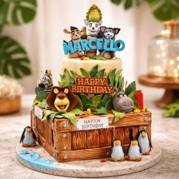 Jungle Animals Cake in Dubai