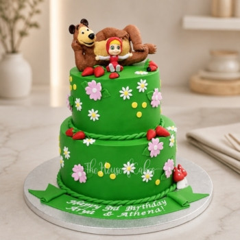 Masha and the Bear cake