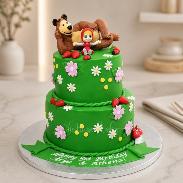 Masha and the Bear cake