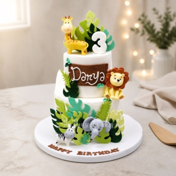 Jungle Animals Cake