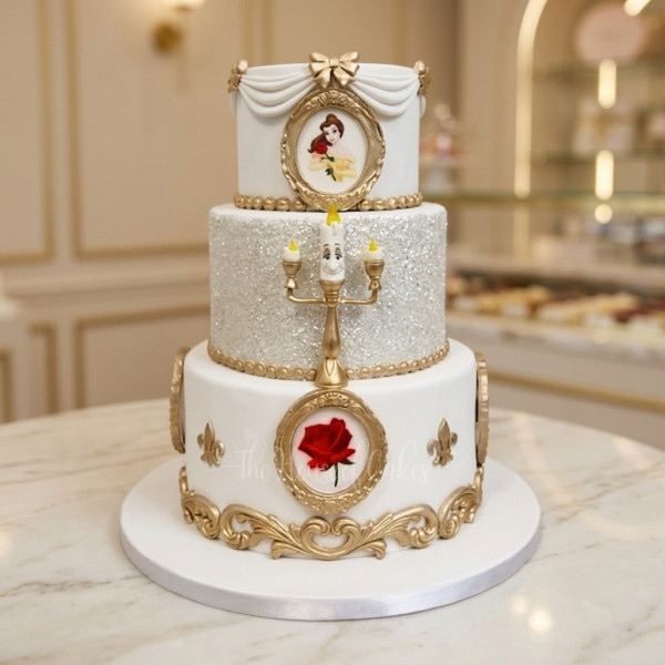 Beauty and the Beast Belle Cake in Dubai