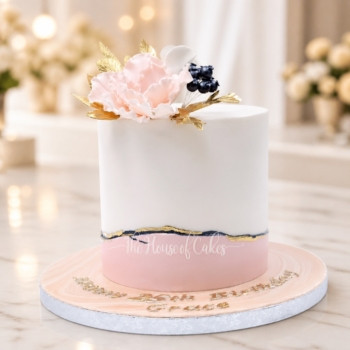 Pink and White Cake in Dubai