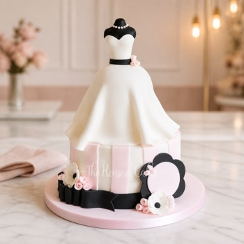 Bridal Dress Cake in Dubai from The House of Cakes Bakery
