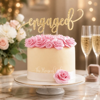 Engagement Cake in Dubai from The House of Cakes Bakery.