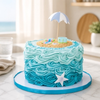 Beach Theme Cake in Dubai