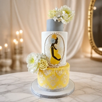 Mum to be cake in Dubai
