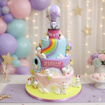Unicorns, Bunnies and Elephant Cake in Dubai