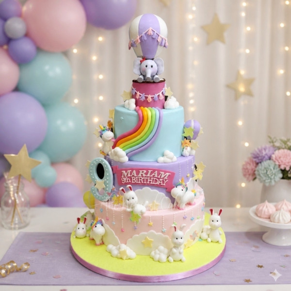 Unicorns, Bunnies and Elephant Cake in Dubai