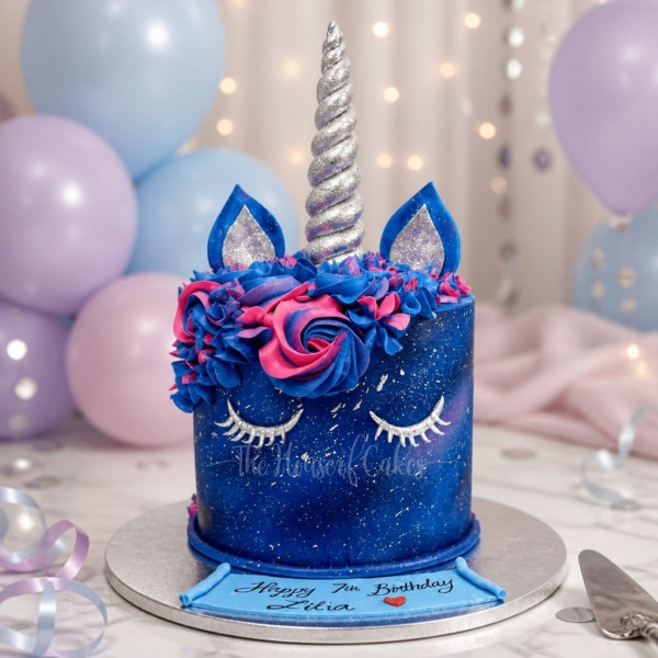 Galaxy Unicorn Cake in Dubai