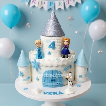 Frozen Castle Cake
