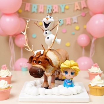 3D Frozen Theme Cake