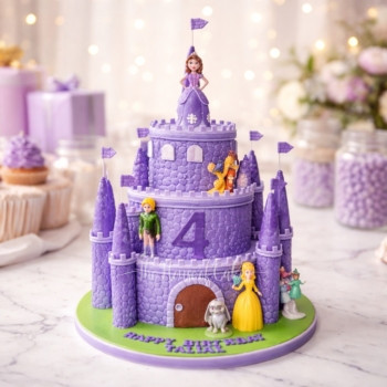 Princess Sofia Castle Cake
