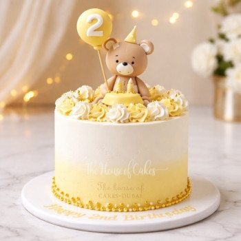 Adorable Teddy Bear Cake in Dubai