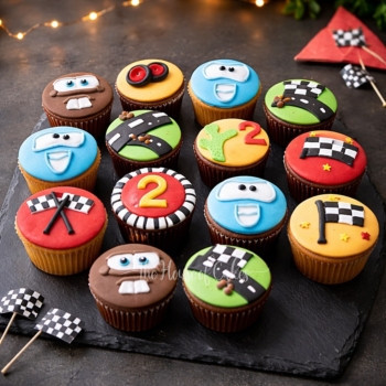 Lightning McQueen Cupcakes in Dubai