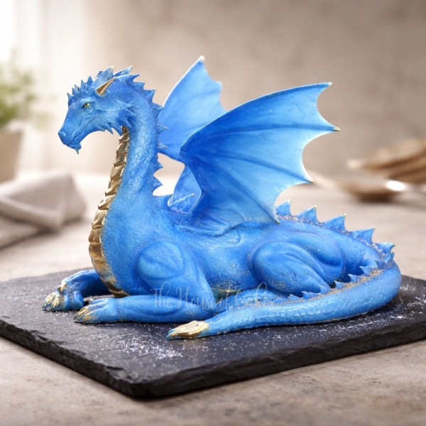 Blue Dragon Cake 3D