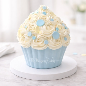 Blue Cupcake Shaped Cake in Dubai