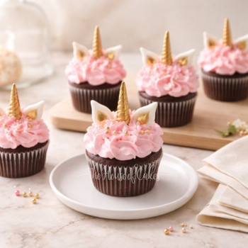 Pink Unicorn Cupcakes in Dubai