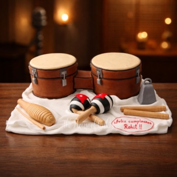 Cuban Musical Instrument Cake