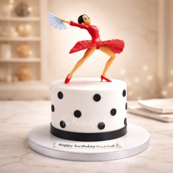 Flamenco dancer cake