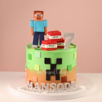 Minecraft Cake in Dubai