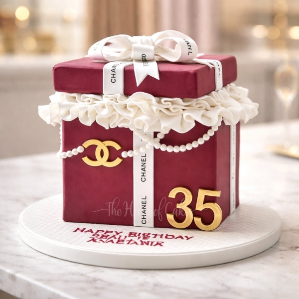 Chanel box cake