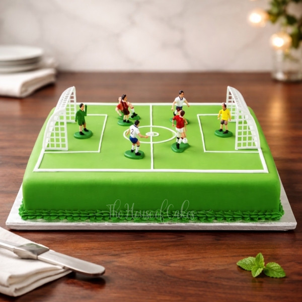 Football Pitch Cake