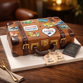 Farewell Suitcase Cake