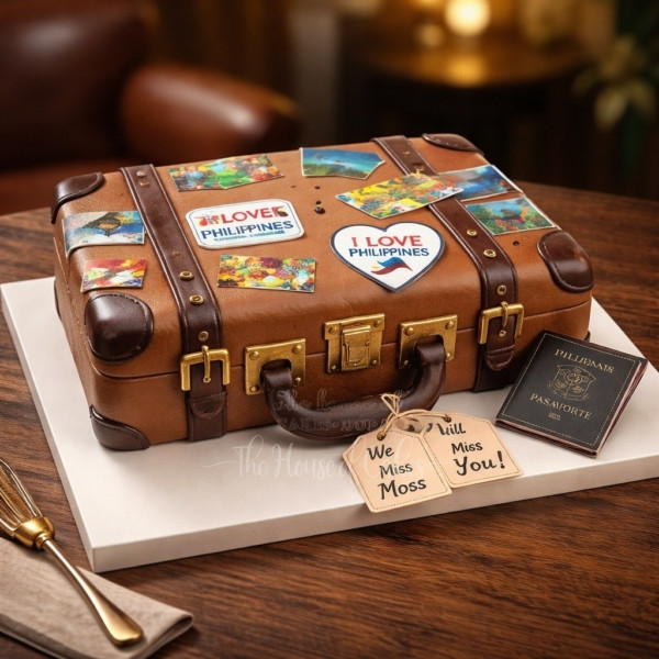 Farewell Suitcase Cake