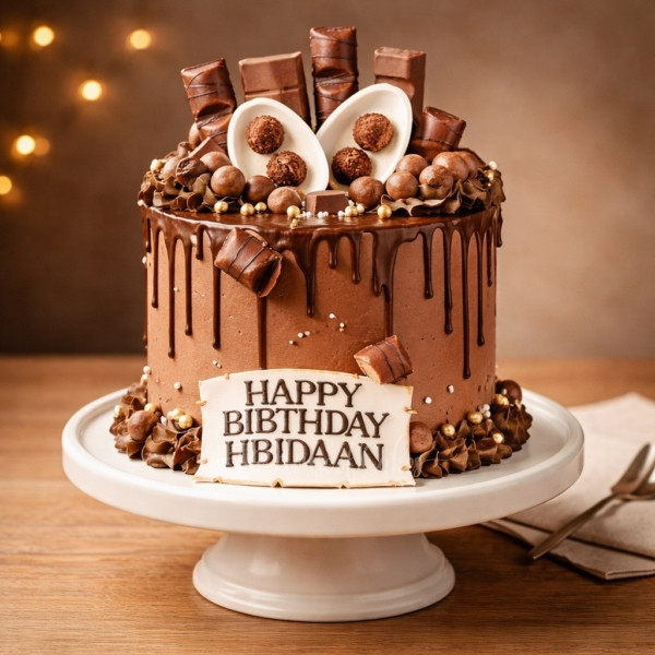 Dripping chocolate fantasy cake