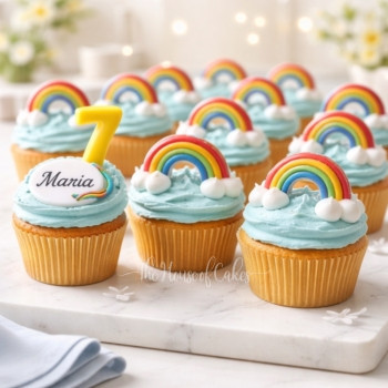 🌈 Rainbow Cupcakes