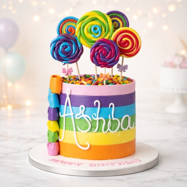 Rainbow Candy Cake