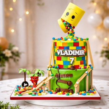 Lego Cake in Dubai